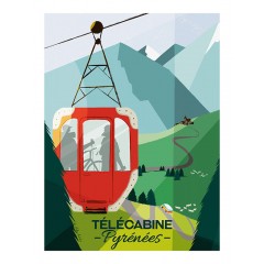 Affiche La Télécabine en été